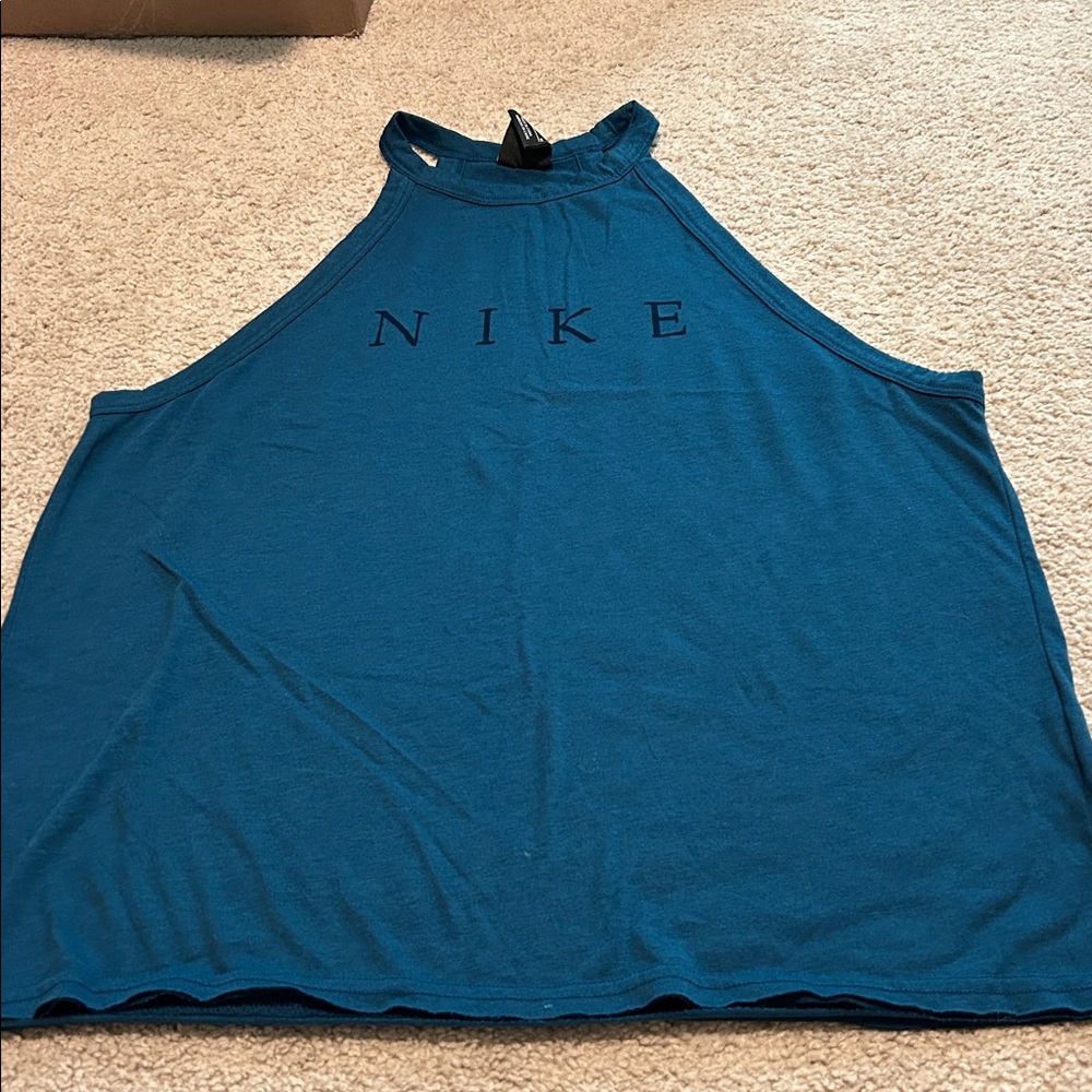 Nike Teal High-Neck Tank Top